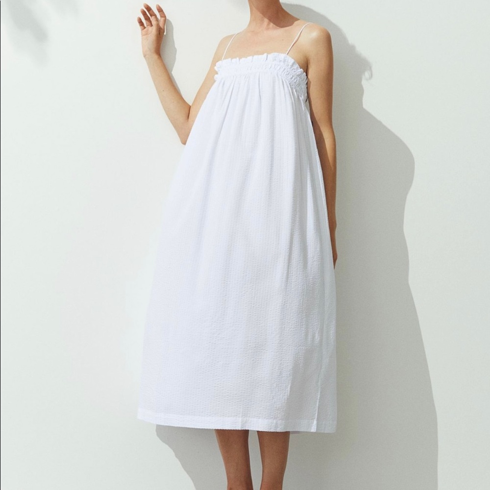 H&M White Maxi Dress